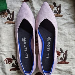 Rothy's the point in petal pink, 8